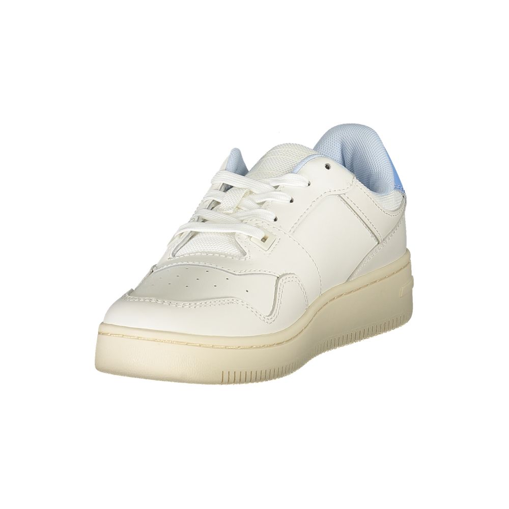 Tommy Hilfiger White Leather Women Sneaker - Zeiniez