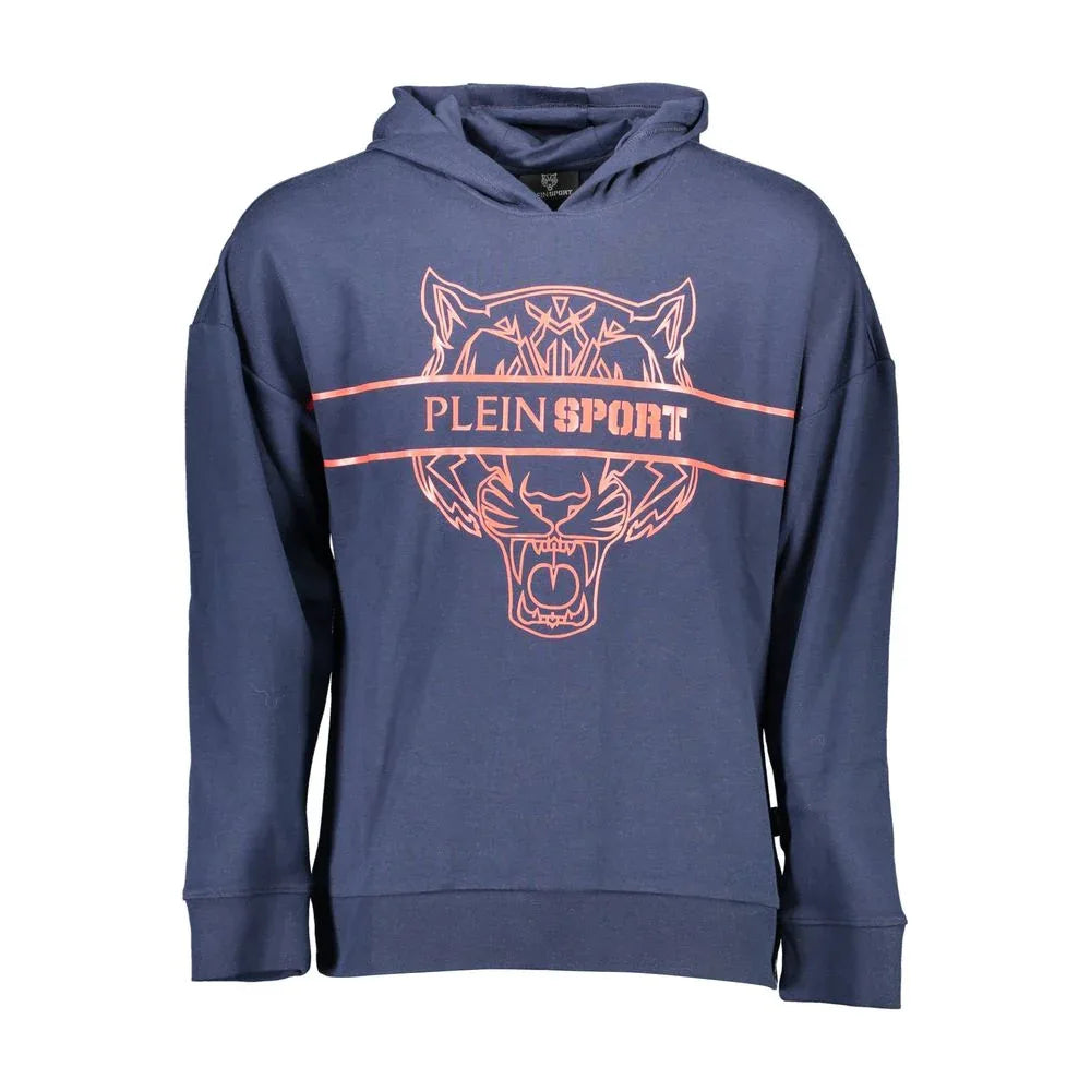 Plein Sport Blue Cotton Men's Hoodie - Zeiniez