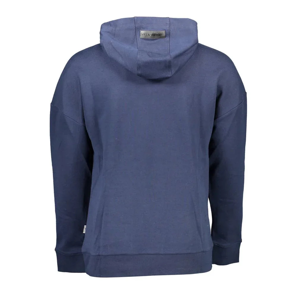 Plein Sport Blue Cotton Men's Hoodie - Zeiniez