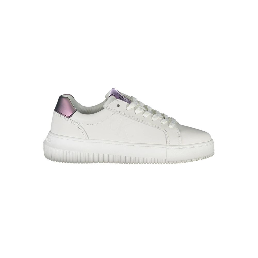 Calvin Klein White Leather Women Sneaker - Zeiniez