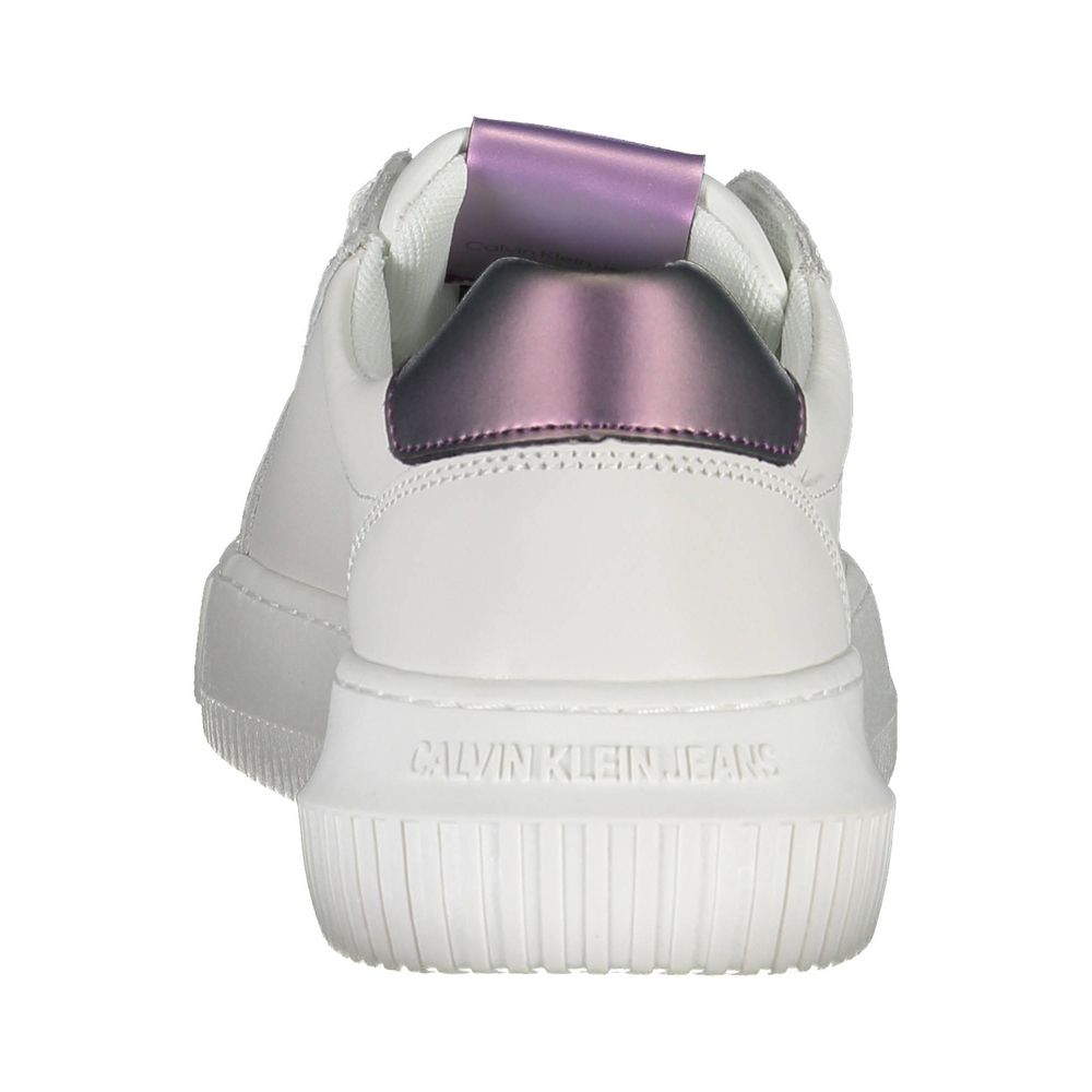 Calvin Klein White Leather Women Sneaker - Zeiniez