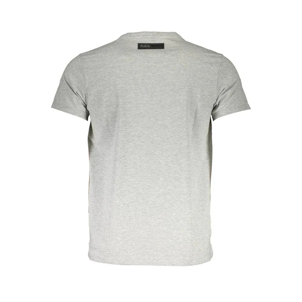 Plein Sport Grigio Cotton Mens T-Shirt - Zeiniez