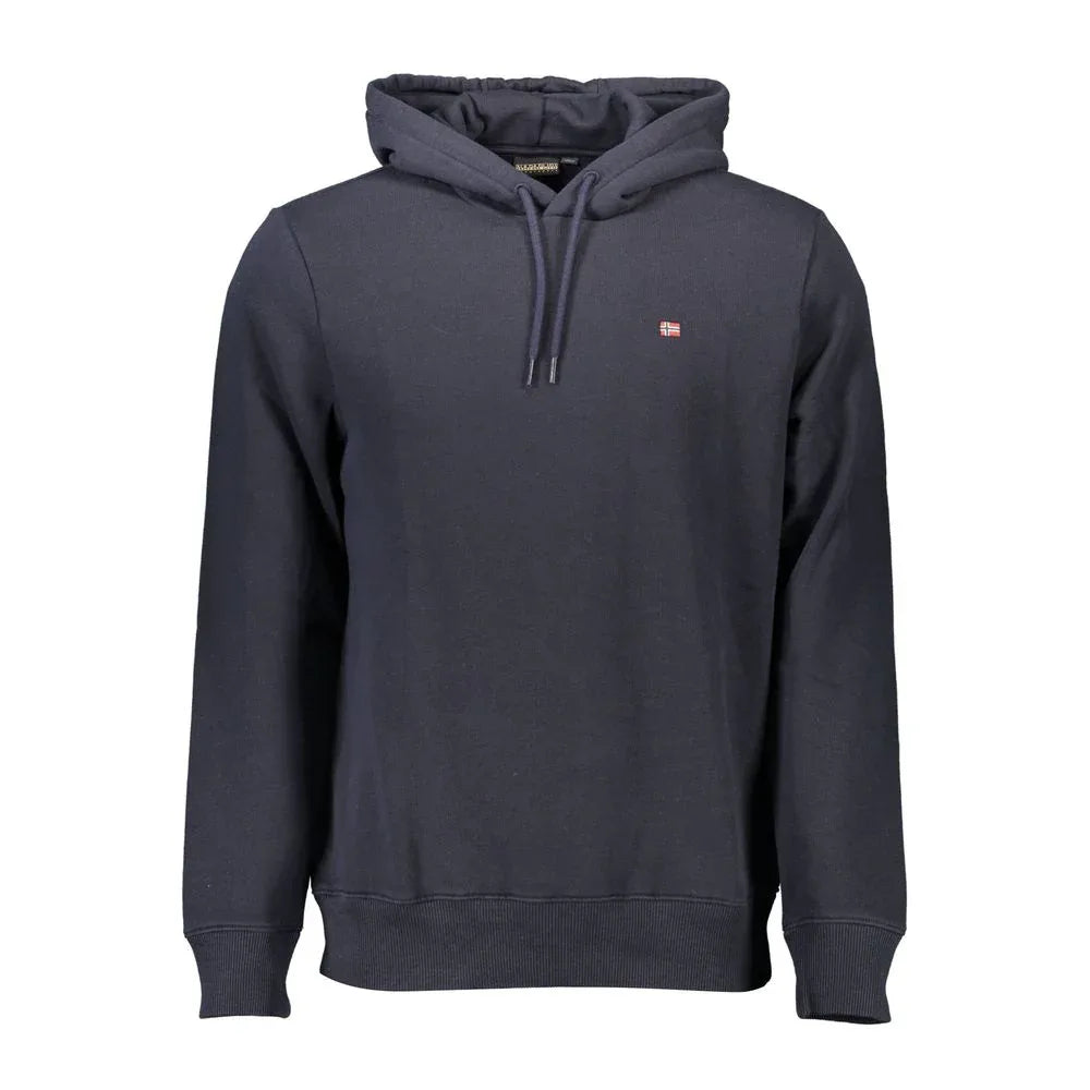 Napapijri Blue Cotton Men's Hoodie - Zeiniez