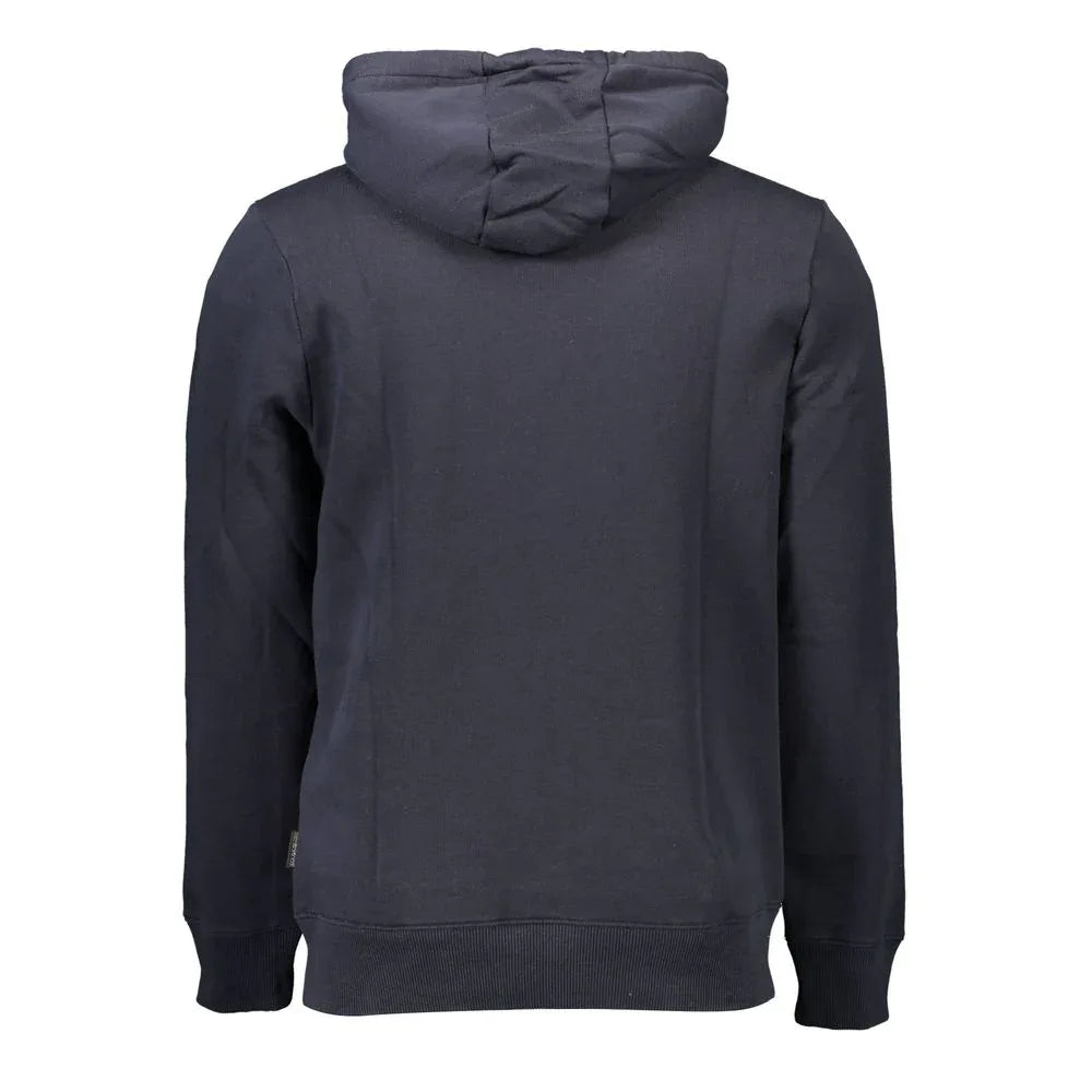 Napapijri Blue Cotton Men's Hoodie - Zeiniez