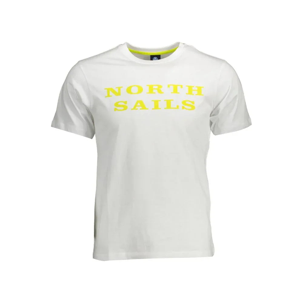 North Sails Bianco Cotton Men T-Shirt - Zeiniez