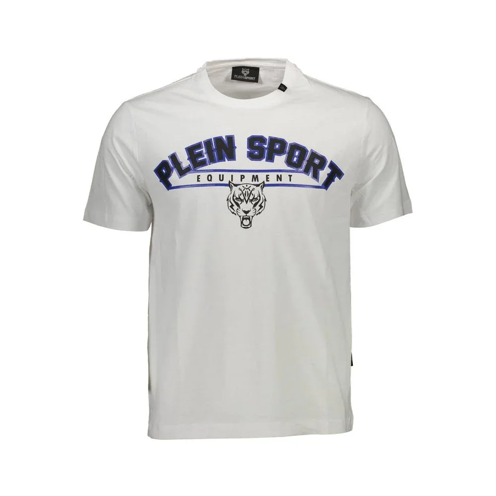 Plein Sport White Cotton Men T-Shirt - Zeiniez