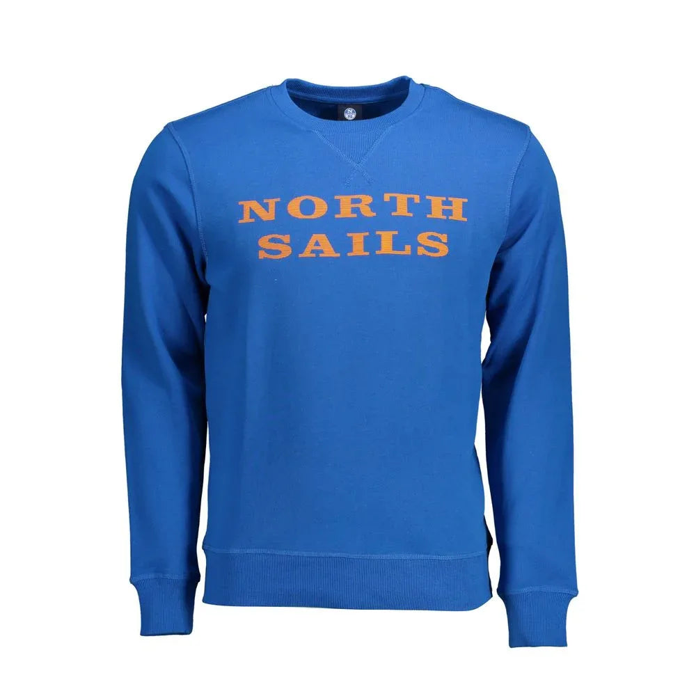 North Sails Blue Cotton Men's Sweatshirt - Zeiniez