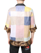 Dolce & Gabbana Multicolor Patchwork Short Sleeve Shirt - Zeiniez