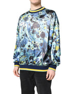 Dolce & Gabbana Multicolor Marble Print Men Pullover Sweater - Zeiniez