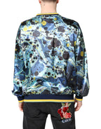 Dolce & Gabbana Multicolor Marble Print Men Pullover Sweater - Zeiniez