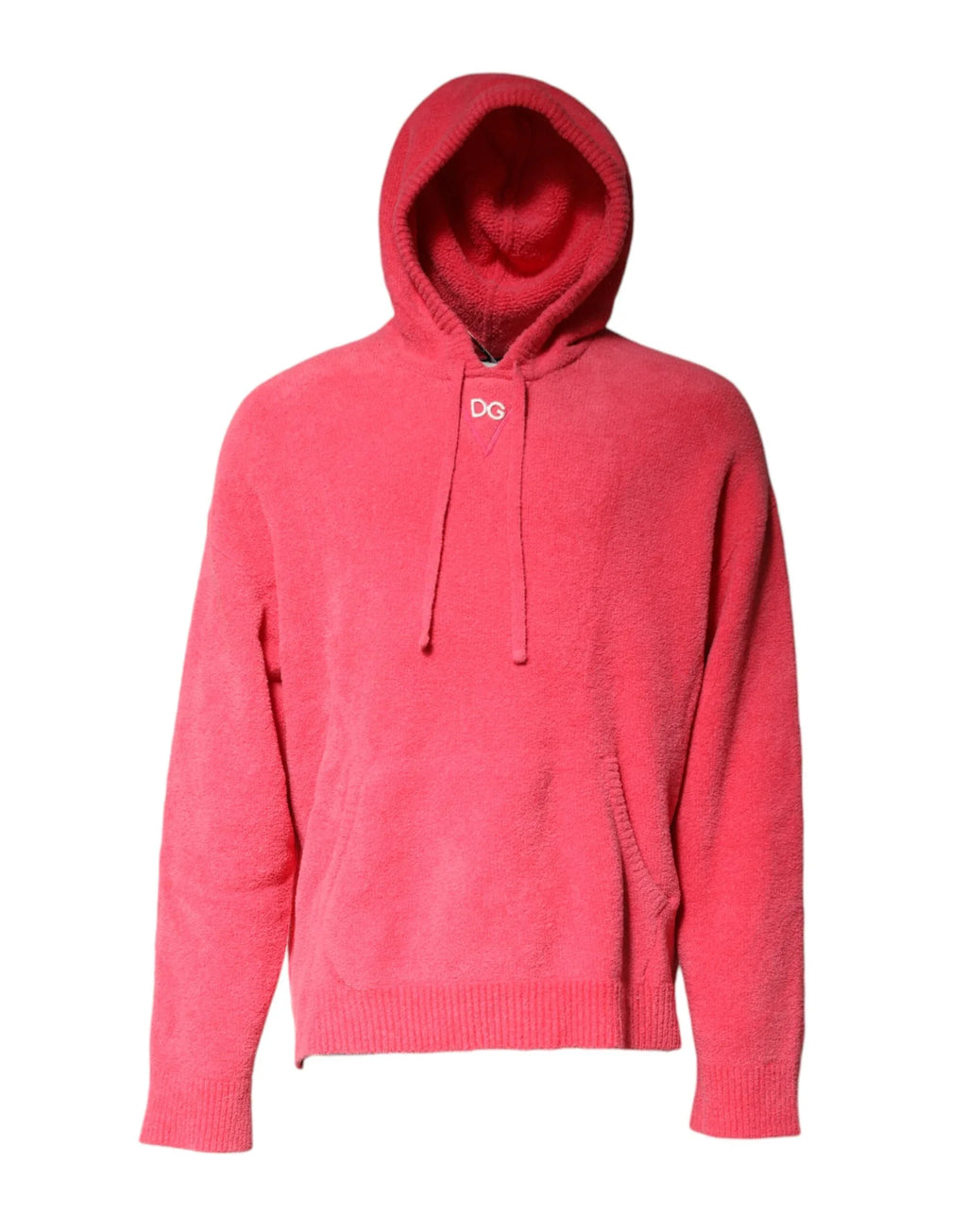 Dolce & Gabbana Red Cotton Knit Hooded Men Pullover Sweater - Zeiniez