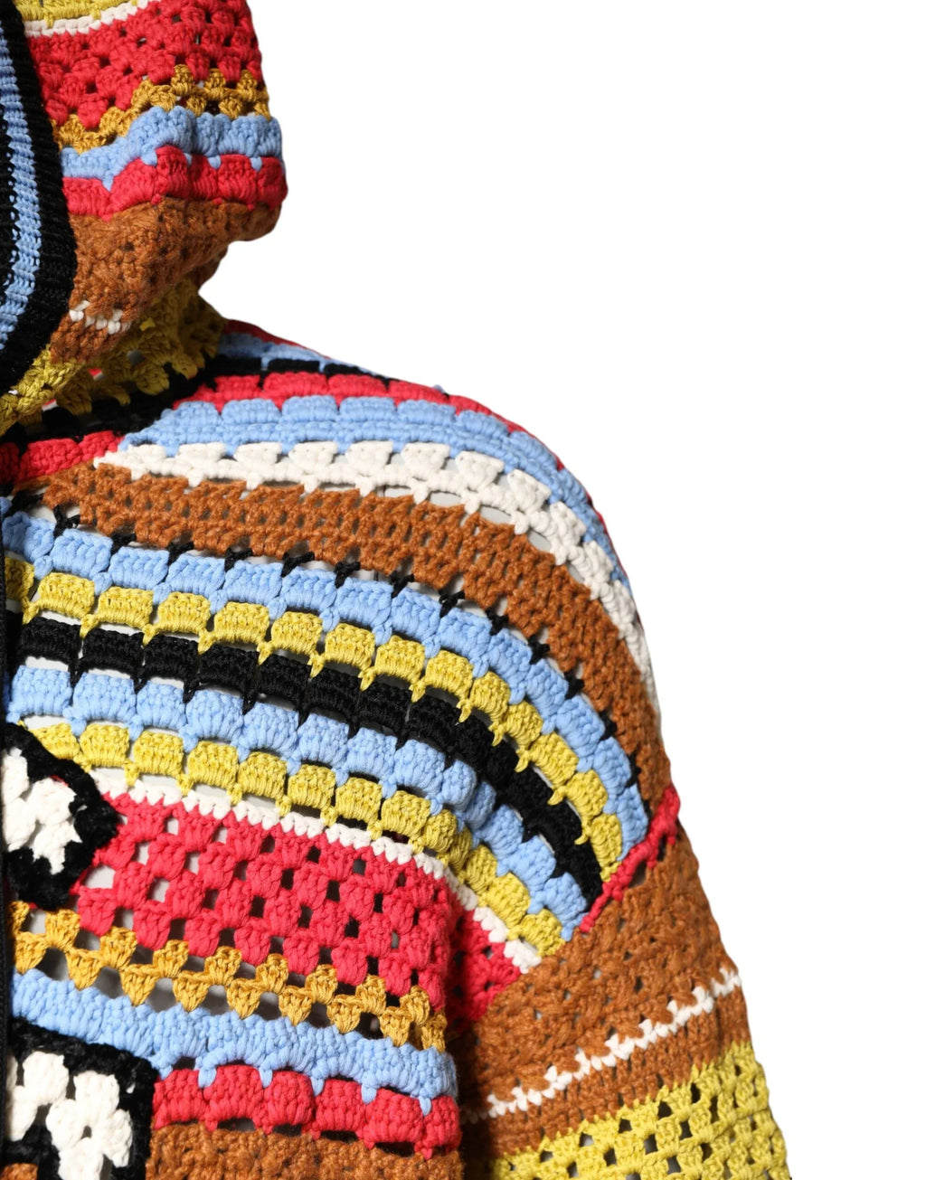 Dolce & Gabbana Multicolor Cotton Hooded Pullover Sweater - Zeiniez