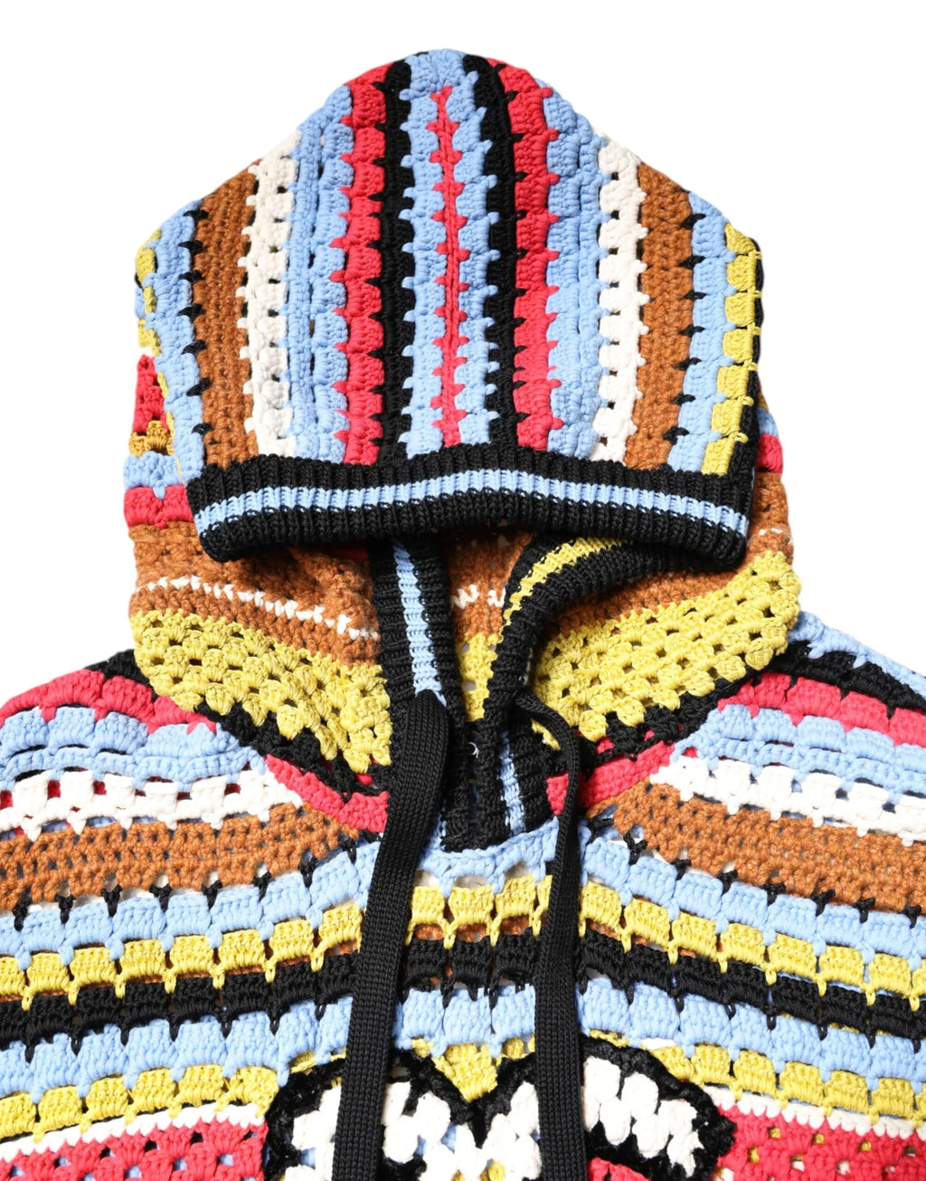 Dolce & Gabbana Multicolor Cotton Hooded Pullover Sweater - Zeiniez