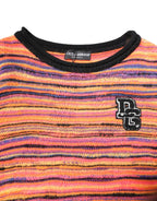 Dolce & Gabbana Multicolor Wool DGLogo Knit Pullover Sweater - Zeiniez