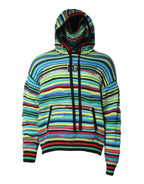 Dolce & Gabbana Multicolor Cotton Hooded Pullover Sweater - Zeiniez