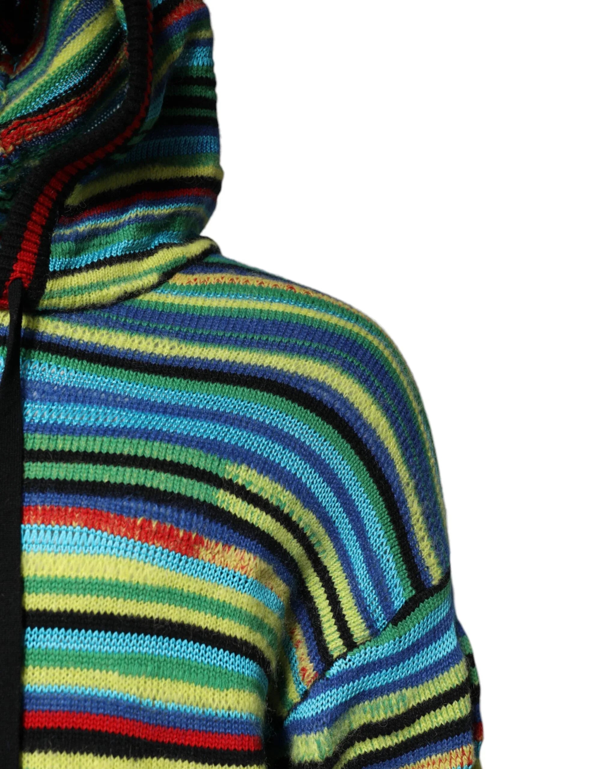 Dolce & Gabbana Multicolor Cotton Hooded Pullover Sweater - Zeiniez