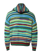 Dolce & Gabbana Multicolor Cotton Hooded Pullover Sweater - Zeiniez