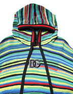 Dolce & Gabbana Multicolor Cotton Hooded Pullover Sweater - Zeiniez