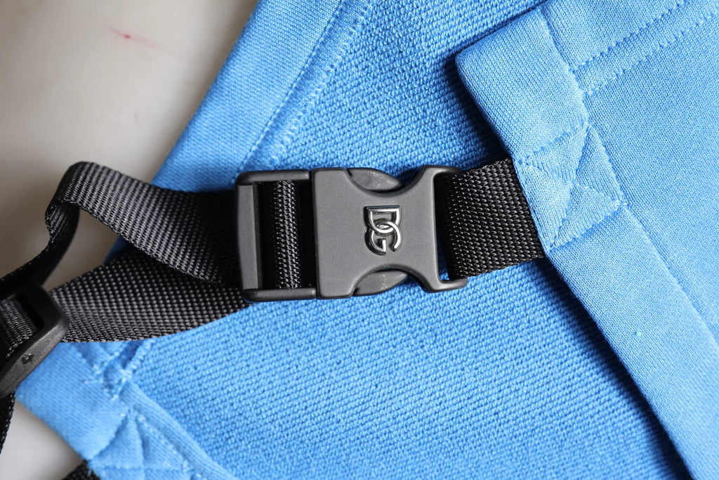 Dolce & Gabbana Blue Cotton Hooded Men Sportswear Vest Sweater - Zeiniez