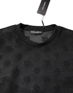 Dolce & Gabbana Black See Through Logo Short Sleeves T-shirt - Zeiniez