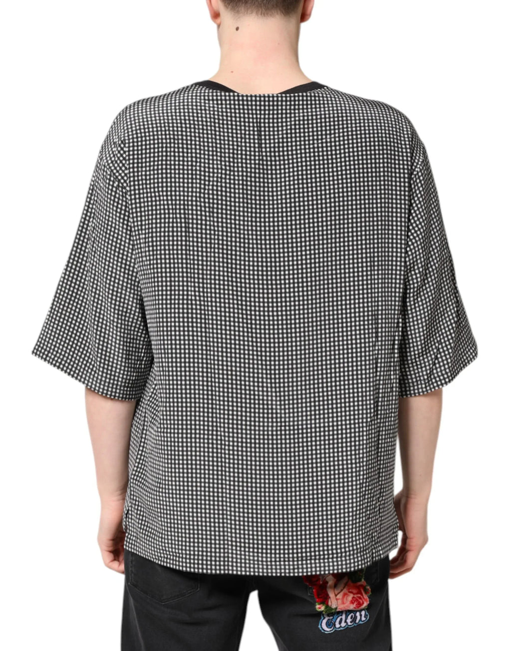 Dolce & Gabbana Black Graphic Print Short Sleeve T-shirt - Zeiniez