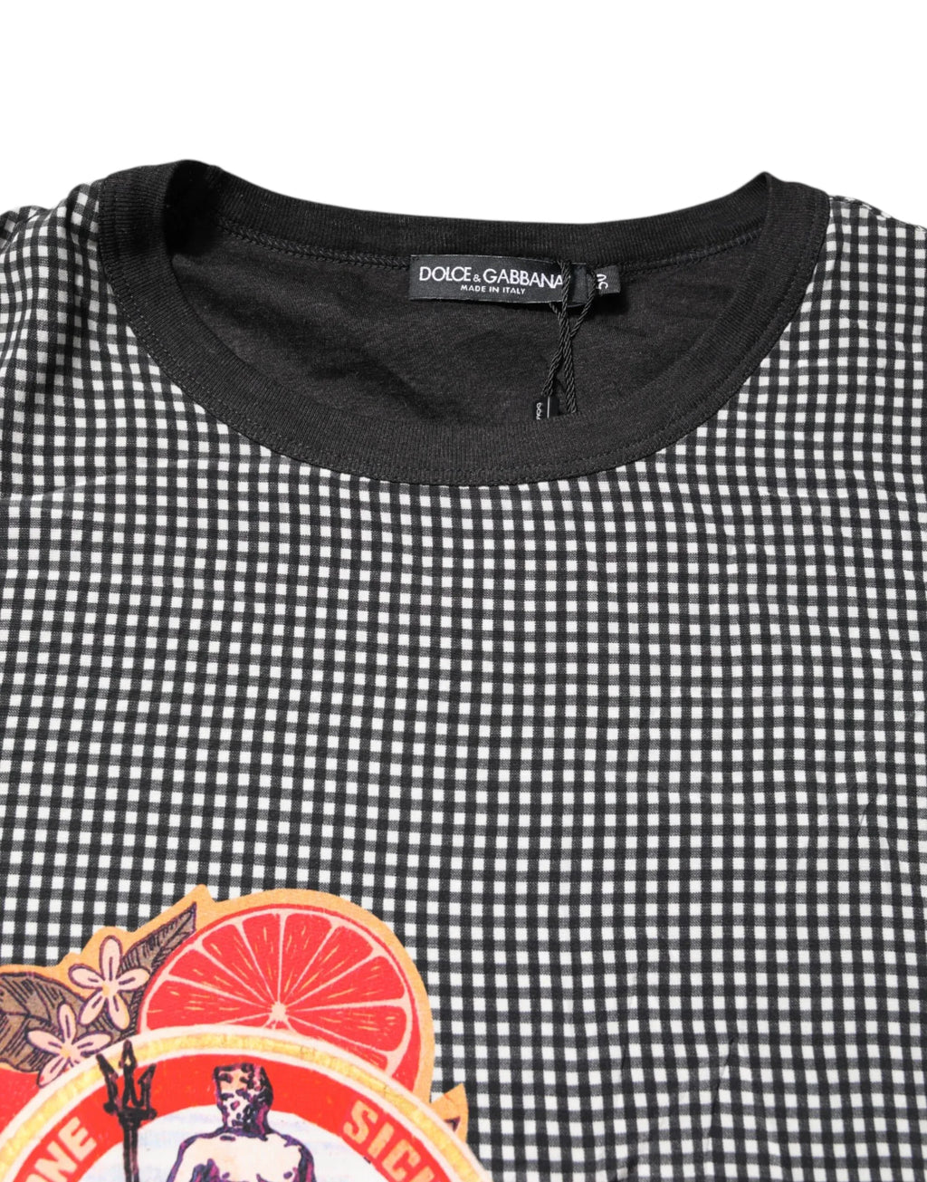 Dolce & Gabbana Black Graphic Print Short Sleeve T-shirt - Zeiniez