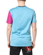 Dolce & Gabbana Multicolor Printed Logo Short Sleeve T-shirt - Zeiniez