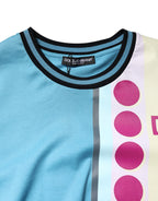 Dolce & Gabbana Multicolor Printed Logo Short Sleeve T-shirt - Zeiniez