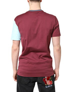 Dolce & Gabbana Multicolor Printed Logo Short Sleeve T-shirt - Zeiniez