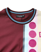 Dolce & Gabbana Multicolor Printed Logo Short Sleeve T-shirt - Zeiniez