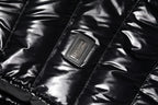 Dolce & Gabbana Black Logo Plaque Full Zip Puffer Jacket - Zeiniez