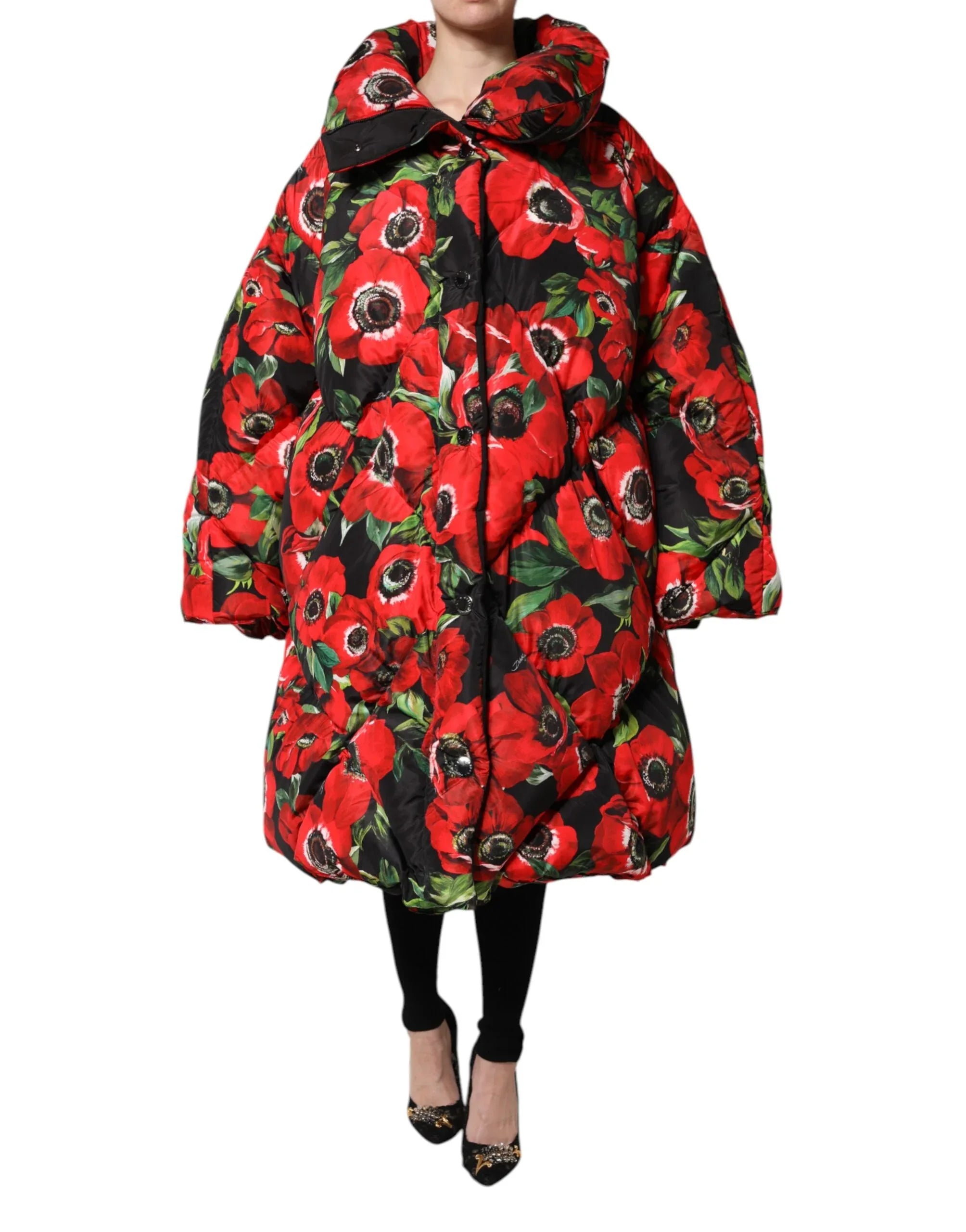 Dolce & Gabbana Multicolor Floral Full Zip Padded Jacket - Zeiniez