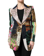 Dolce & Gabbana Multicolor Floral Patchwork Jacquard Jacket - Zeiniez