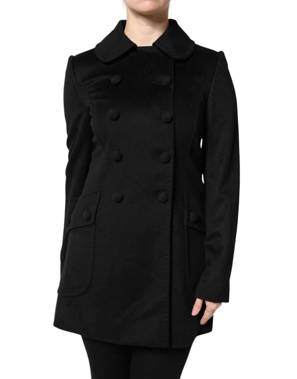 Dolce & Gabbana Black Wool Sartoria Italiano Blazer Jacket