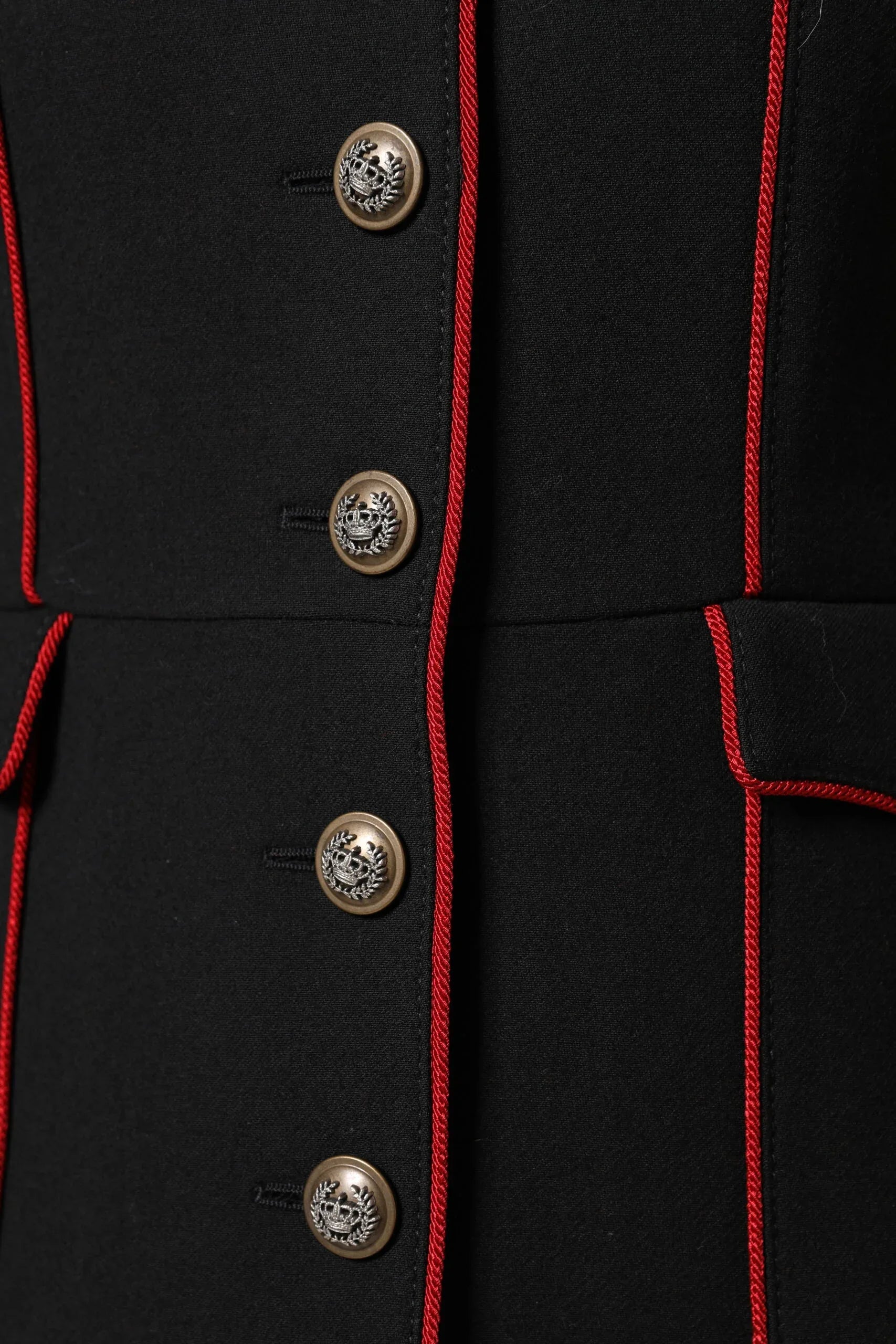 Dolce & Gabbana Black Wool Single Breasted Trench Coat Jacket - Zeiniez