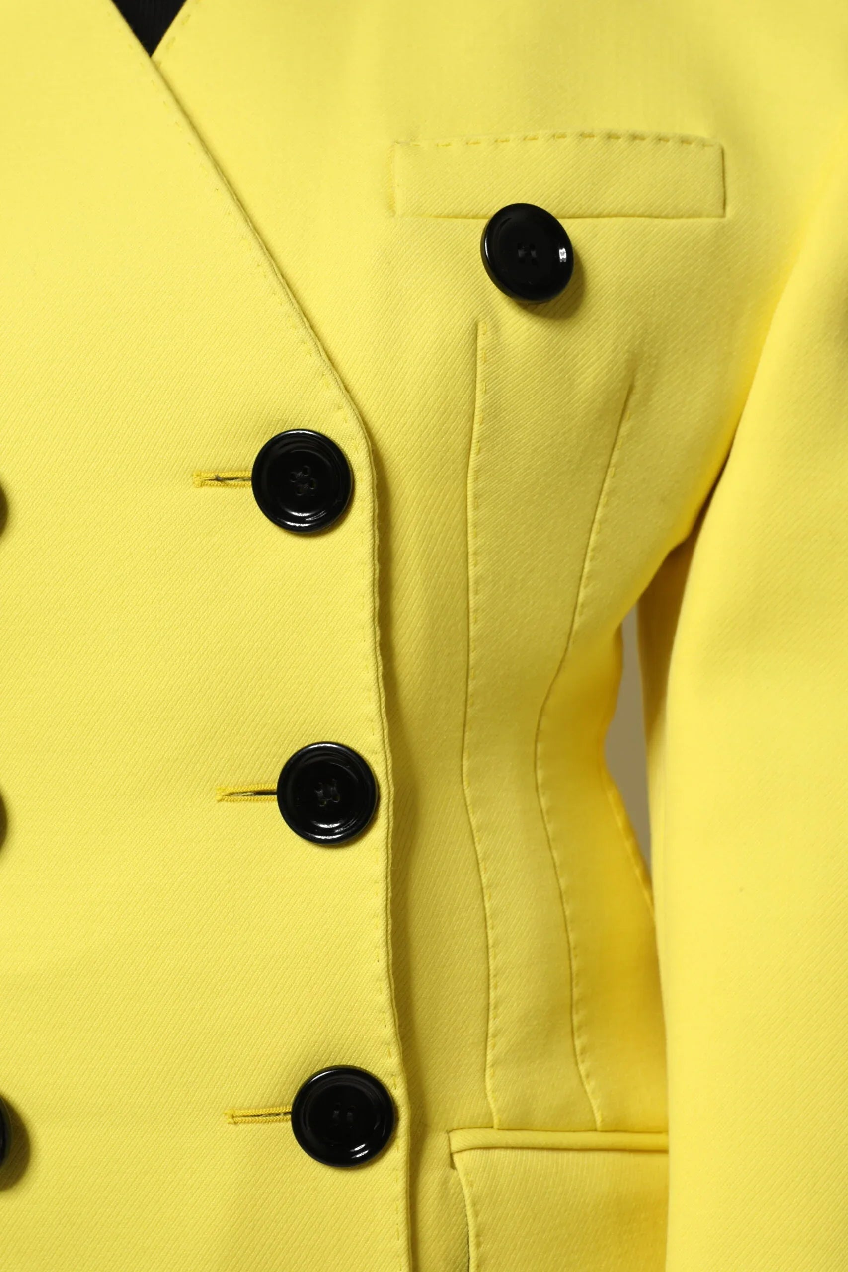 Dolce & Gabbana Yellow Double Breasted Trench Coat Jacket - Zeiniez