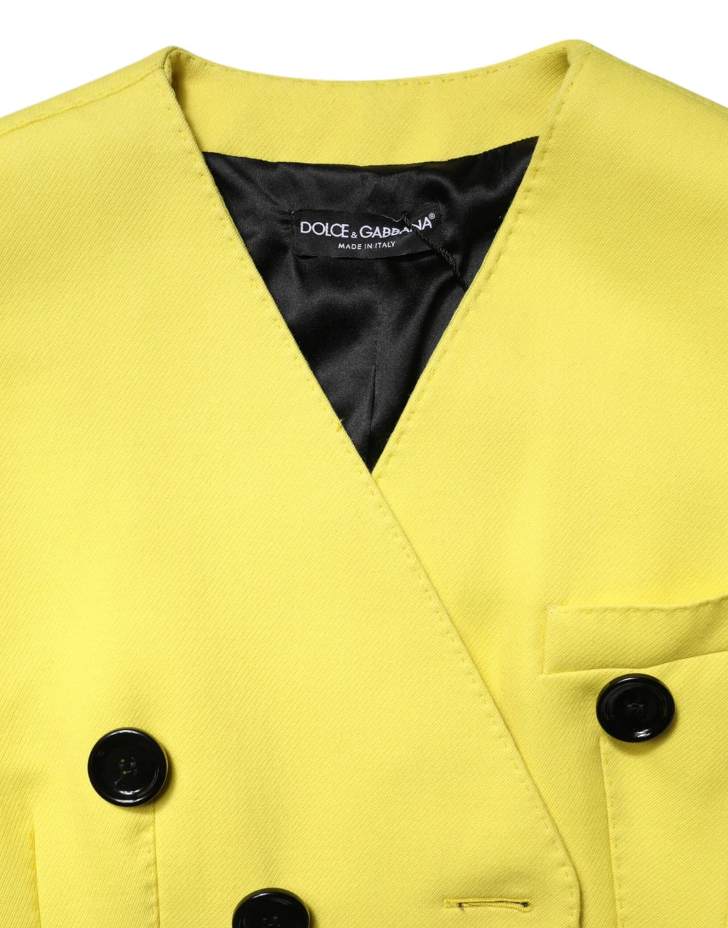 Dolce & Gabbana Yellow Double Breasted Trench Coat Jacket - Zeiniez