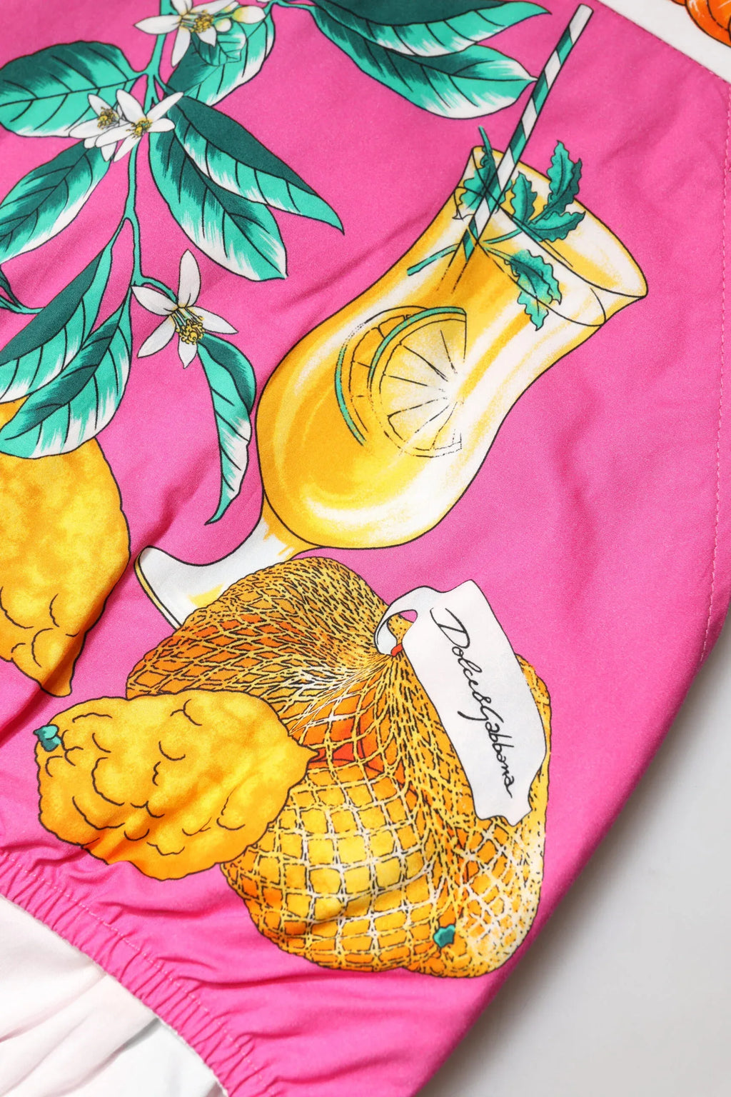 Dolce & Gabbana Pink Printed High Waist Hot Pants Shorts - Zeiniez