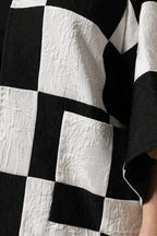 Dolce & Gabbana White Black Patchwork Jacquard Blazer Jacket - Zeiniez