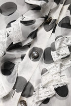 Dolce & Gabbana White Black Polka Dot Cotton Sleeveless Top - Zeiniez