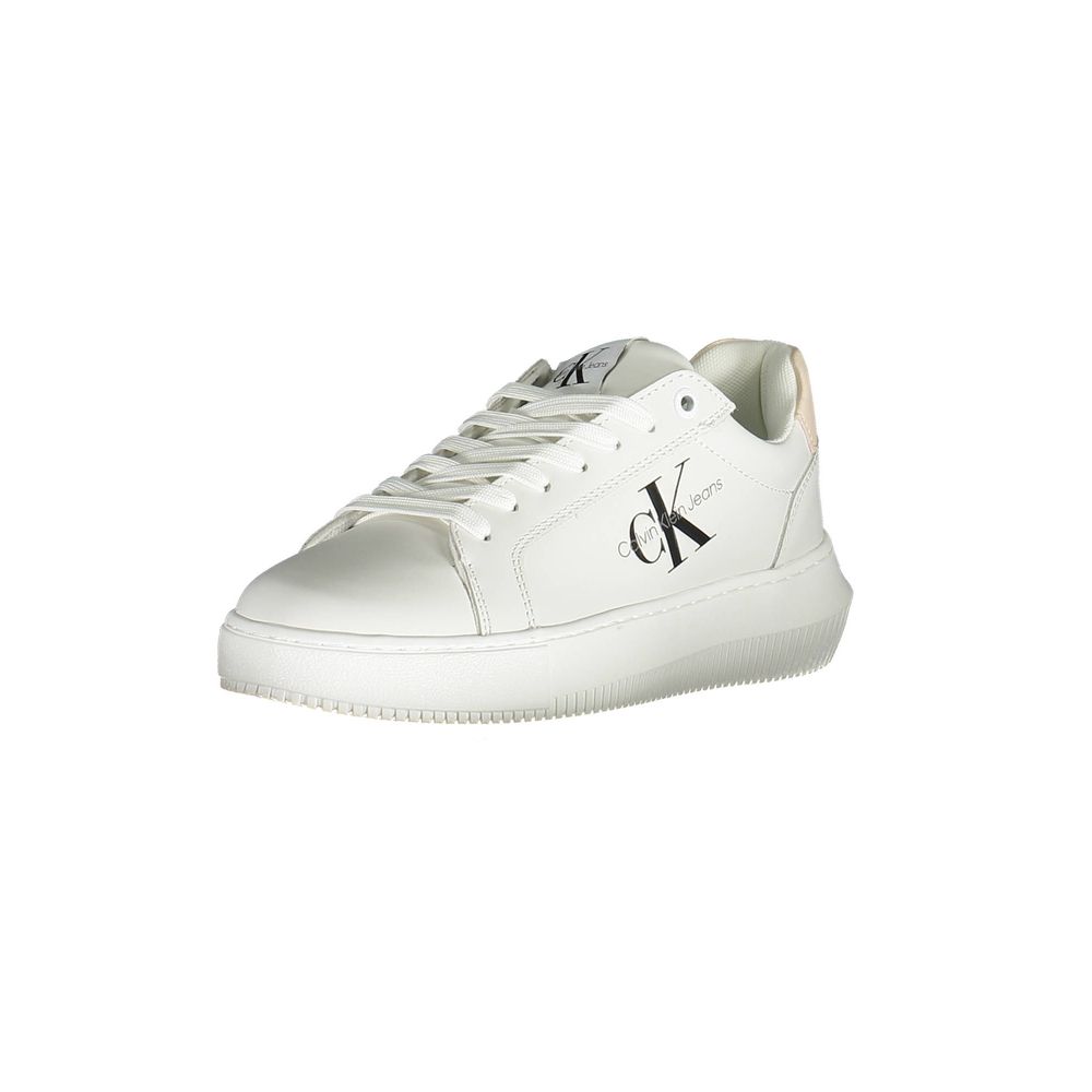 Calvin Klein White Leather Women Sneaker - Zeiniez