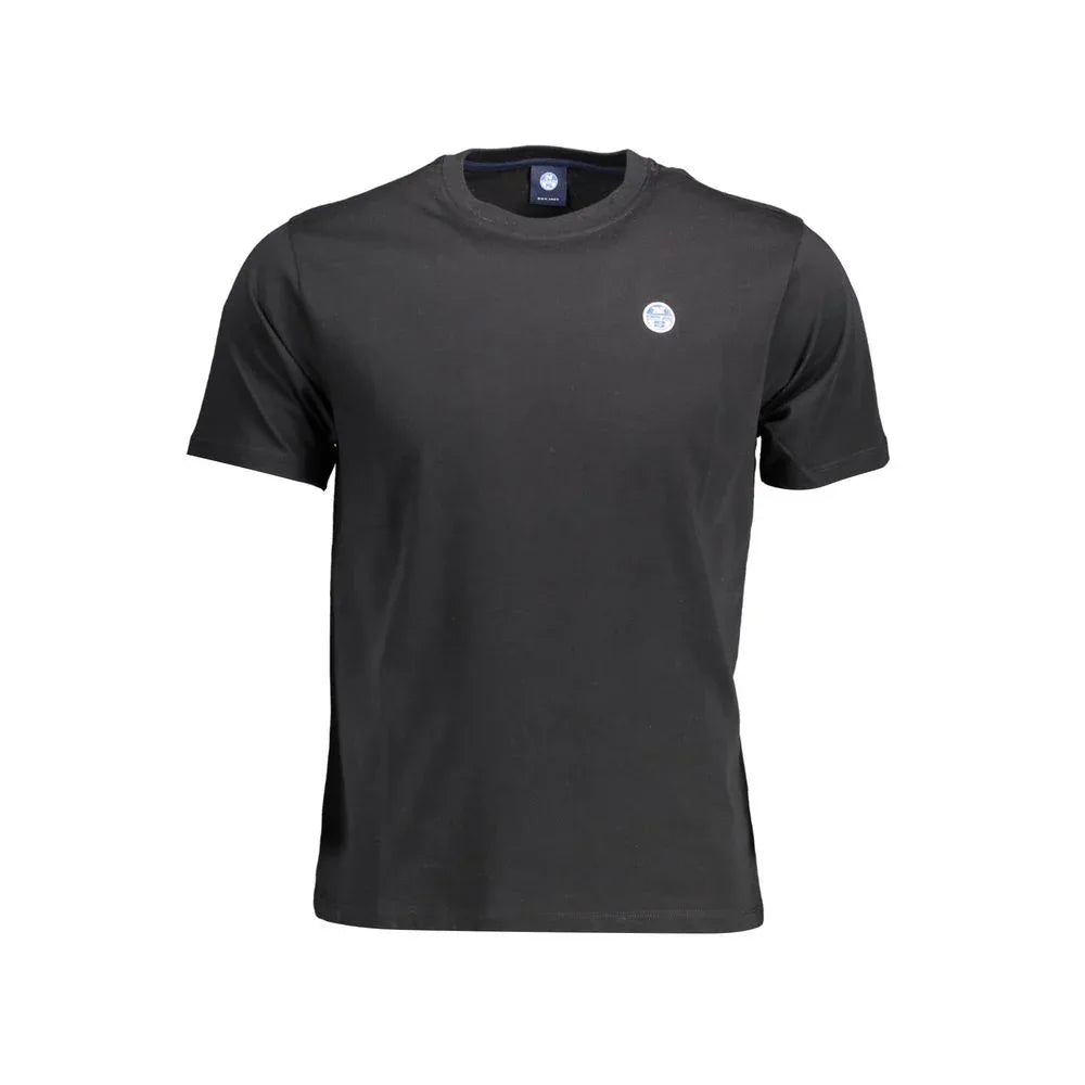 North Sails Black Cotton Men's T-Shirt - Zeiniez