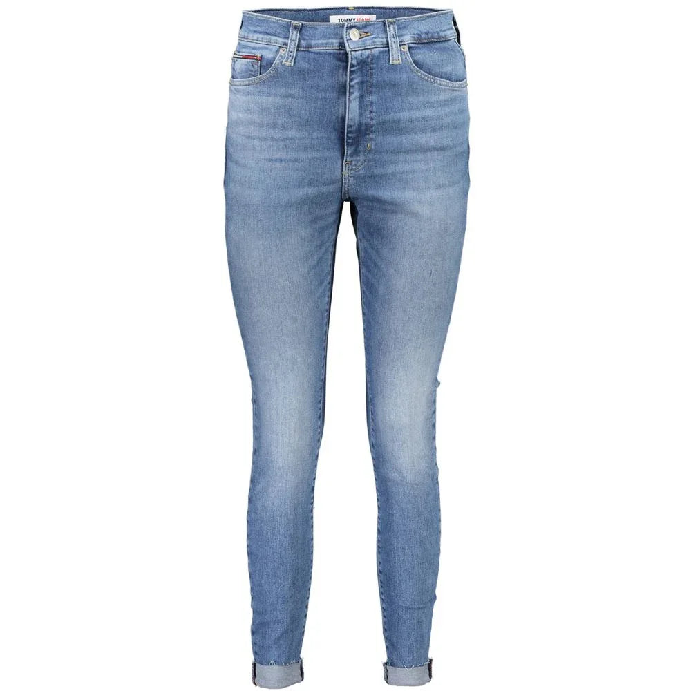 Tommy Hilfiger Azzurro Cotton Women's Skinny Jeans - Zeiniez