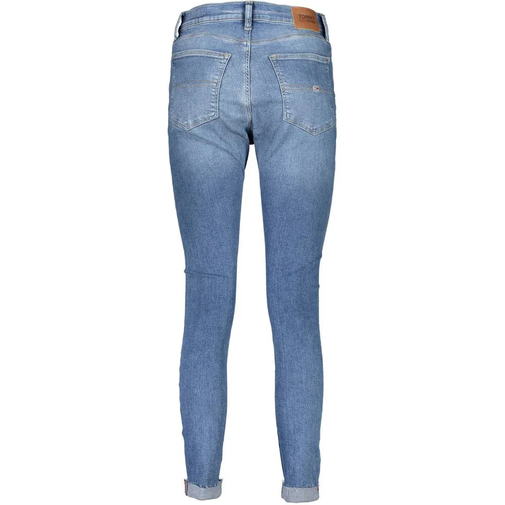 Tommy Hilfiger Azzurro Cotton Women's Skinny Jeans - Zeiniez