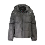 Tommy Hilfiger "Black Polyester Women Jacket with Removable Hood" - Zeiniez