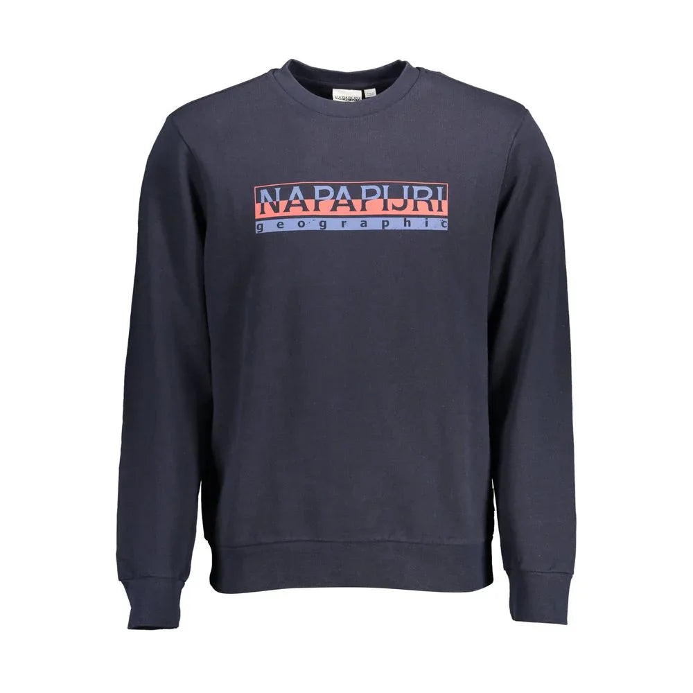 Napapijri Blue Cotton Men Sweatshirt - Zeiniez
