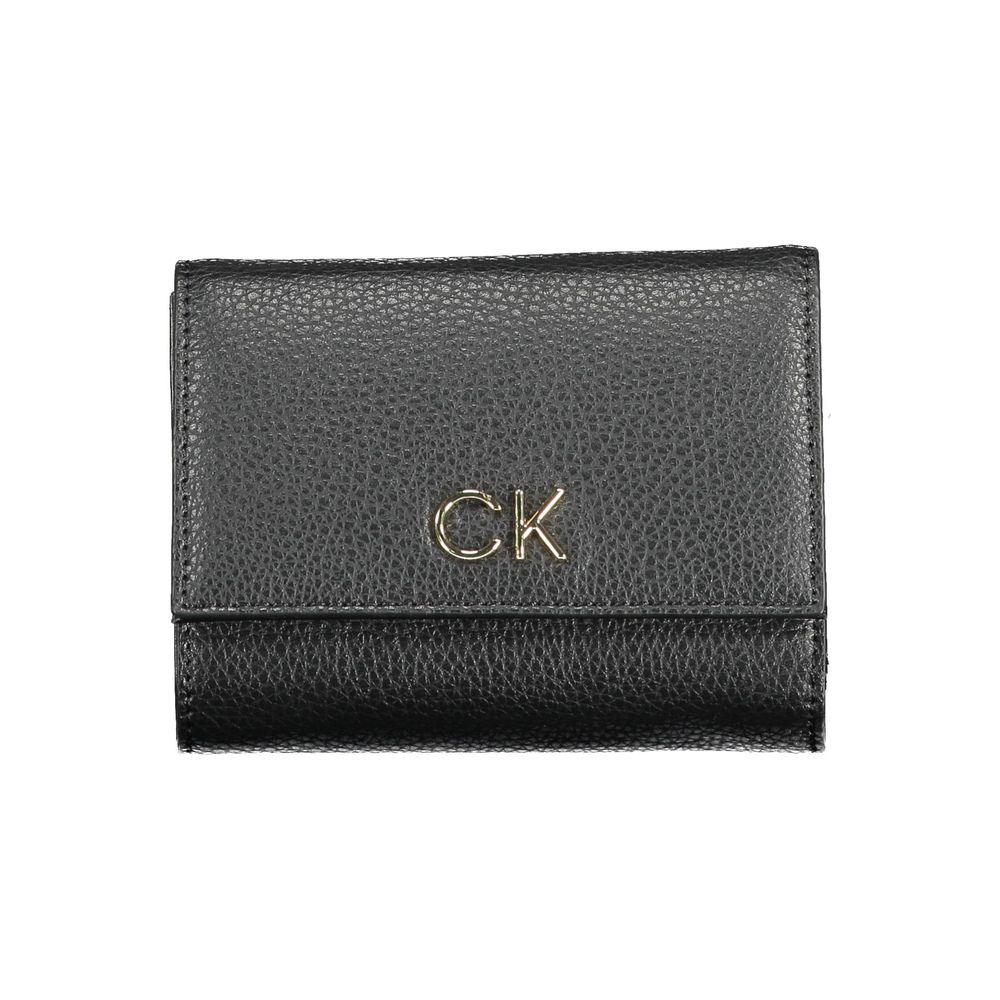 Calvin Klein Black Polyurethane Women Wallet - Zeiniez