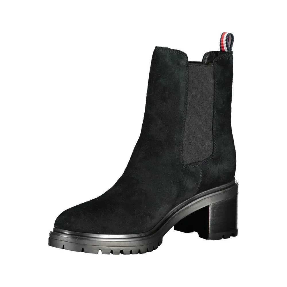 Tommy Hilfiger Black Leather Women Boot - Zeiniez