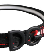 Dolce & Gabbana Black Polyester Logo Print DG Buckle Belt - Zeiniez