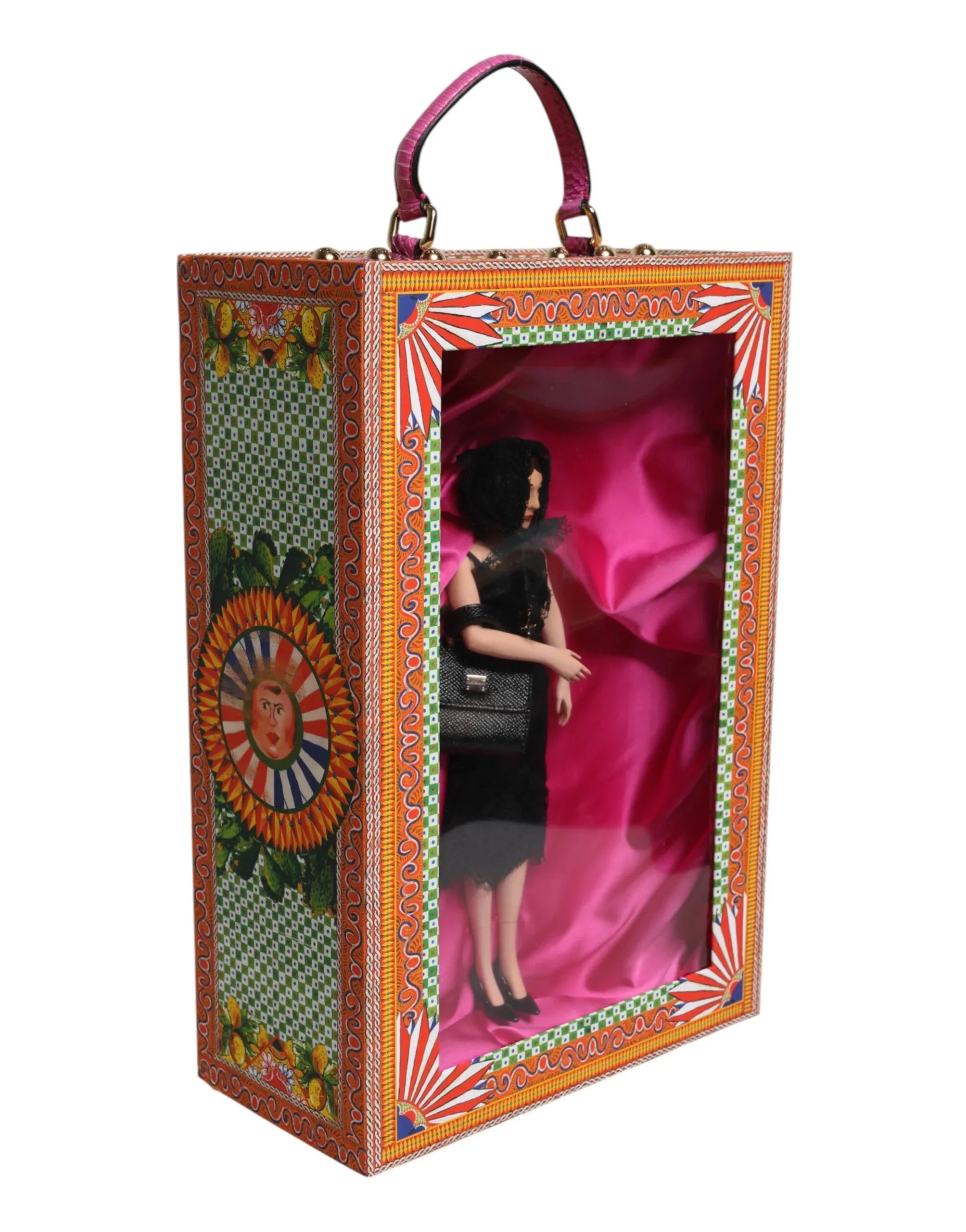 Dolce & Gabbana Black Dress Ceramic Porcelain Fashion Leather Sicily Dolls - Zeiniez